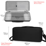 Geekria PRO TKL Keyboard Hard Case, Compatible with SteelSeries Apex Pro TKL, Logitech G515 / G915 TKL / G PRO X, Razer Huntsman V3 Pro TKL, Travel Carrying Bag for 80% / 87 Keys (Black)