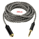 Geekria Apollo 4.4mm Balanced Extension Cable, Silver-Plated Copper Upgrade Cord, Male to Female HiFi Audio Extension Cable for Headphones, DAC, Amplifier, DAP (9.8 ft / 3 m)