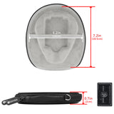 Geekria Shield Headphones Case for Neckband, Replacement Hard Shell Travel Carrying Bag with Cable Storage, Compatible with Sony Sony WI-C400, LG ToneUltra, Sennheiser PX685I Headphones (Black)