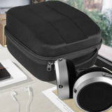 Geekria Shield Case for Large-Sized Over-Ear Headphones, Replacement Hard Shell Travel Carrying Bag with Cable Storage, Compatible with Grado PS1000e, HiFiMAN HE6se Headsets (Black)
