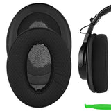 Geekria Comfort Extra Thick Mesh Fabric Replacement Ear Pads for Sony MDR-7506, MDR-V6, MDR-CD900ST Headphones Ear Cushions, Repair Parts (Black)