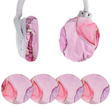 Geekria NOVA 2 Pairs Washable Fabric Headphone Covers, Stretchable Sweat Protectors for M Size Over-Ear Headsets, Gym Ear Cup Shields (Pink Marble, M)