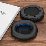 Geekria QuickFit Replacement Ear Pads for JBL Quantum 100 Headphones Ear Cushions, Repair Parts (Black Blue)
