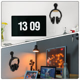 Geekria Wood Magnetic Headphone Holder, No-Drill Wall Mount Headset Hook with Strong Adhesive, Beech Wood Headphone Hanger for Over-Ear Headphones (Beech)
