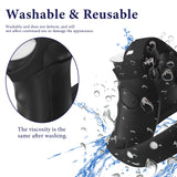 Geekria Silicone Controller Cover Compatible with Sony PlayStation VR2, PS VR2 Anti-Fall Protective Handle Sleeve, Soft Ring Hand Grips, Unibody Design (Black)