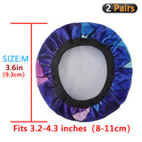 GEEKRIA 2 Pairs Medium Flex Fabric Washable Headphone Covers