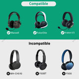 Geekria Headphones Pouch, Compatible with Corsair Virtuoso Pro, Razer BlackShark V2 Pro, AKG K52 and More, Universal Headset Pouch / Portable Travel Bag (Black PU)