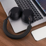 Geekria Silicone Headband Cover Compatible with Sony WH-1000XM5, WH1000XM5 Wireless Headphones, Head Top Cushion Pad Protector, Sweat Cover, Replacement Repair Part, Easy DIY Installation (Black)