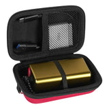 Geekria Shield Hard Shell Earbuds Carrying Case Compatible with TOZO T10, Bose SoundSport Free, Sony WF-1000XM3, WF-1000X, Wireless Earbuds Travel Storage Bag with Mesh Pocket (Red)
