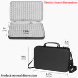 Geekria Audio Interface Carrying Case, Compatible with Akai Professional MPK Mini IV, EVA Hard Shell Portable Travel Bag (Dark Gray)