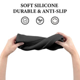 Geekria Silicone Speaker Case Cover Compatible with Bose SoundLink Plus, Protective Soft Skin, Replacement Portable Speakers Travel Carrying Sleeve with Shoulder Strap (Black)