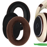 Geekria Comfort Velour Replacement Ear Pads for Sennheiser HD515, HD518, HD555, HD560s, HD558, HD559, HD569, HD579, HD589 Headphones, Repair Parts (Brown)