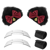 Geekria NOVA Headphone Headband Spacer+Cat Ears Attachment Compatible with Sony, Bose, Skullcandy, Beats, Marshall Headphones, Easy DIY Installation, Comfortable & Stylish (Black)
