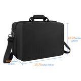 Geekria Shield Case Compatible with PlayStation 5 Console Dual Controller, Replacement Protective Hard Shell Travel Carrying Bag (Black)