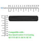 Geekria Headband Pad Compatible with Bose QC 45/ 35IIGaming/ 35II/ 35/ SE Headphones, Replacement Band Repair Part (Black)