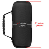 Geekria Shield Speaker Case Compatible with JBL Pulse 5 Bluetooth Speaker Case, Replacement Hard Shell Travel Carrying Bag with Cable Storage (Black)