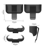 Geekria Wireless Earbuds Case Ultra Light Belt Clip Pocket Holder, Compatible with Apple AirPods Pro 3 Wireless Earbuds, Charging Port Accessible (Black)