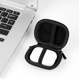 Geekria Shield Earbuds Case Compatible with Apple AirPods 4/3/2/Pro 3 True Wireless Earbud, Replacement Hard Shell Travel Carrying Bag with Carabiner Clip, Portable, Waterproof (Black)