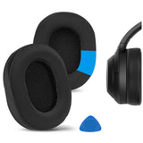 Geekria Sport Cooling-Gel Replacement Ear Pads for Razer BlackShark V2 Pro 2023 Edition (Does Not Fit BlackShark V2/V2 Pro) Headphones Ear Cushions, Repair Parts (Black)