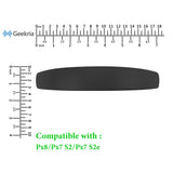 Geekria Sheepskin Headband Pad Compatible with Bowers & Wilkins Px8/ Px7S2/ Px7S2e (Not Compatible with Px7/ Px7S3) Headphones, Replacement Band Repair Part (Black)