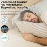 Geekria Sleep Earbuds, Noise Isolating Ear Plugs, Mini Comfy ASMR Sleeping Earphone, Fit for Light Sleep, Insomnia, Side Sleep, Air Travel, for With Microphone and Volume Control (Gray)