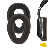 Geekria QuickFit Replacement Ear Pads for Sennheiser PXC 550/ 550-II Wireless, MB 660 UC/ 660 UCMC Series Headphones, Ear Cushions (Brown)