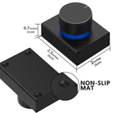 Geekria Volume Control Knob with Rotate Volume Adjustment One Key Mute Function, Aluminum alloy casing Computer Audio Control Adapter, Support Windows XP/Vista/7/8/10/11 macOS (Black)