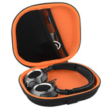 Geekria Shield Case Compatible with Sennheiser HD 239, HD 238, HD 229, HD 228, HD 220, HD 219 Headphones, Replacement Protective Hard Shell Travel Carrying Bag with Cable Storage (Black)