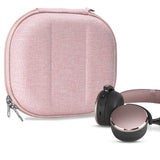 Geekria NOVA Shield Headphones Case Compatible with AKG Y50BT, Y50BTBLK, Y400 Wireless, Y45BT Wireless, N60NC, Y500 Case, Replacement Hard Shell Travel Carrying Bag with Cable Storage (Pink)