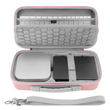 Geekria Desktop Computer Hard Travel Case, Compatible with Apple 2024 Mac Mini M4 / Mac Mini Pro, Fit for Magic Keyboard, Mouse, Trackpad and Accessories (Pink)
