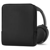Geekria Elite Headphones Pouch, Soft Shell Replacement Protective Travel Carrying Bag with Cable Storage, Compatible with Bose QC Ultra II, JBL Tour ONE M3, B&O Beoplay H95 (Black)
