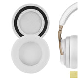 Geekria QuickFit Replacement Ear Pads for Corsair Virtuoso RGB, Virtuoso RGB Wireless SE, Virtuoso RGB Wireless XT Headphones Ear Cushions, Headset Earpads, Ear Cups Cover Repair Parts (White)