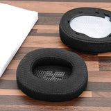 Geekria Comfort Mesh Fabric Replacement Ear Pads for JBL Live 650 BTNC, Lifestyle E65BTNC, Duet NC, Live 660 BTNC Ear Cushions, Repair Parts (Black)