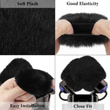 Geekria for Creators Furry Windscreen Compatible with ZOOM H5 Studio Handy Recorder, Mic DeadCat Wind Cover Muff, Fluff Cover Windshield, Portable Digital Recorder (Black / 3 Pack)