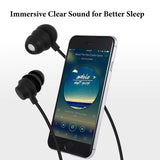 Geekria Wired Sleep Earbuds with Microphone, 3.5mm In-Ear Headphones for Side Sleepers, Noise Isolating Earphones with Volume Control, Soft Comfortable for ASMR & Music (3.9ft/1.2m)