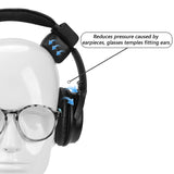 Geekria QuickFit Headphones Ear Pads Kit for Glasses, Compatible with Bose QuietComfort QC45, QC35, QC35 ii, SoundLink Around-Ear, New Quietcomfort Headset Ear Cushion with Pressure Relief Pads