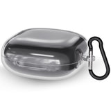 Geekria TPU Case Cover Compatible with SHOKZ OpenFit 2 True Wireless Earbuds, Protective Earphones Skin Cover with Keychain Hook, Front LED Visible (Clear)