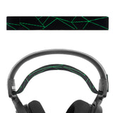 Geekria Flex Fabric Headband Pad Compatible with SteelSeries Arctis 7/Arctis 9X/Arctis PRO Headphones, Replacement Band Repair Part (Black Green)