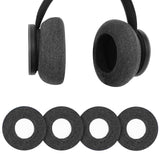 Geekria 2 Pairs Knit Headphones Ear Covers - OEKO-TEX & SGS Product Safety Certified - Washable & Stretchable Earcup Protectors for Over-Ear Headsets, Sweat Pads for Gym (Size M /Dark Gray)