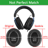 Geekria QuickFit Replacement Ear Pads for HyperX Cloud Alpha Gaming Headphones Ear Cushions, Headset Earpads, Ear Cups Cover Repair Parts (Black)