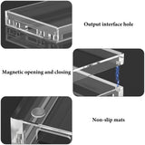 Geekria Audio Samplers Clear Acrylic Case Protector, Magnetic Closing Dust Cover, Compatible with Teenage Engineering EP-133 K.O. II, EP-1320 Medieval Sampler (Clear)