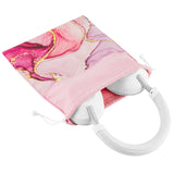 Geekria NOVA Headphone Carrying Bag, Compatible with Sony WH1000XM5, WH1000XM4, Beats StudioPro/3/2 and More / Universal Headphone Pouch / Portable Travel Bag (Pink Marble)