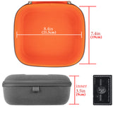 Geekria Shield Headphones Case Compatible with AKG K 240, K 92, Q701, K 712 Pro, K 702, K 701, N90Q, Replacement Hard Shell Travel Carrying Bag with Cable Storage (Microfiber Grey)