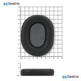 Geekria Elite Sheepskin Replacement Ear Pads for Sony WH-1000XM5 Headphones Ear Cushions, Repair Parts (Black)