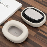 Geekria Replacement Ear Pads for Bowers & Wilkins PX7 S3 Headphones Ear Cushions, Repair Parts (Canvas White)