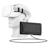 Geekria VR External Battery Holder, VR Battery Pack Holster, Power Bank Belt Clip Compatible with Meta Quest 2, Quest Pro, Pico Neo 3, Extend VR Headset Playtime (Black)
