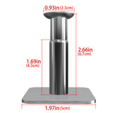 Geekria Extensible Headphone Wall Mount, Stainless Steel Stick-On with 3M Adhesive Hooks Under Desk, Stick on Smooth Wall, Dual Headset Hanger Mount for Most of the Headphones (2 Pcs)