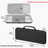 Geekria Low Profile TKL Keyboard Case, Compatible with Razer BlackWidow V4 Low Profile TKL, Redragon K621, ROCCAT Vulcan TKL Pro, 87 keys Hard Shell Travel Carrying bag (Dark Grey)