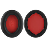 Geekria Replacement Ear Pads Compatible with Anker Soundcore Life Q10, Q10, Life 2 NEO BT Headphones, Ear Cushions (Black / Red)