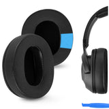 Geekria Sport Cooling-Gel Comfortable Replacement Ear Pads for Razer Kraken V4/ V4X/ V3Pro/ V3X/ V3Wired/ V3 HyperSense Headphones Ear Cushions, Repair Parts (Black)